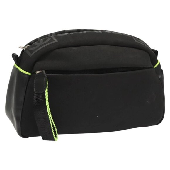 CHANEL Sports COCO Mark Pouch Nylon Black CC Auth BA2723 - Picture 1 of 16